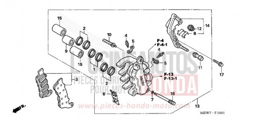 BREMSSATTEL, L. VORNE NT700V6 de 2006